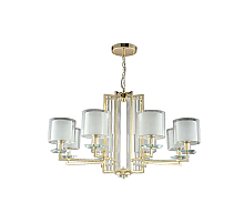 Подвесная люстра Crystal Lux Nicolas NICOLAS SP-PL8 GOLD/WHITE