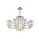 Подвесная люстра Crystal Lux Nicolas SP-PL8 Gold/White