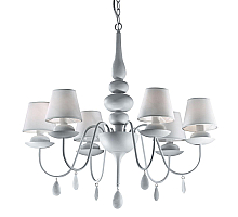 Подвесная люстра Ideal Lux Blanche SP6 Bianco 035581