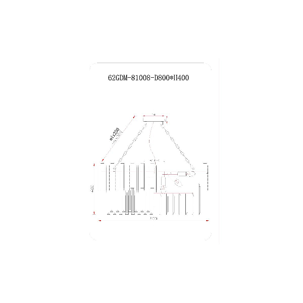 Подвесная люстра Garda Decor 62GDM-81008-800