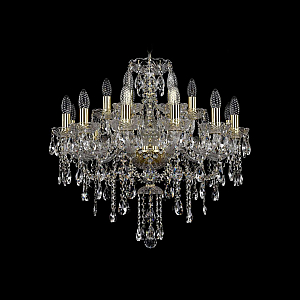 Подвесная люстра Bohemia Ivele Crystal 1415/12+6/220 G