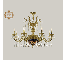 Подвесная люстра Art Classic 31.29.8.CK250SP.250GL.G.Sp.Amber.Blue.1E