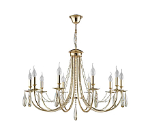 Подвесная люстра Crystal Lux Victoria SP10 Gold/Amber