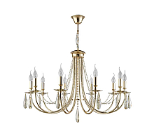 Подвесная люстра Crystal Lux Victoria SP10 Gold/Amber