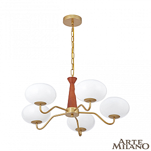 Подвесная люстра Arte Milano Napoli 310166/D680/5 BS/WD