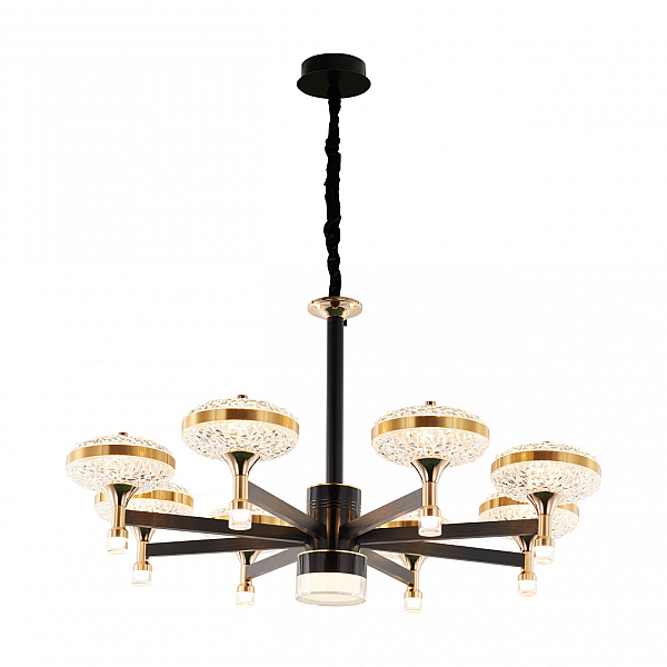 Подвесная люстра Arte Milano Ferrara 273059/8 BK/GD