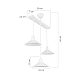 Подвесная люстра Toplight Delilah TL1606H-03WH