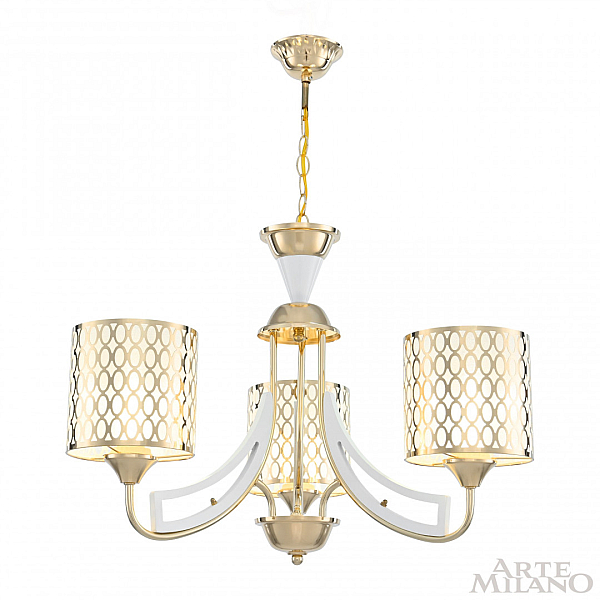 Подвесная люстра Arte Milano Florentia-3387 303387/3 Wh/Gd