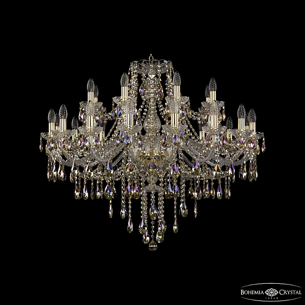 Подвесная люстра Bohemia Ivele Crystal 1415/16+8/360 G R801