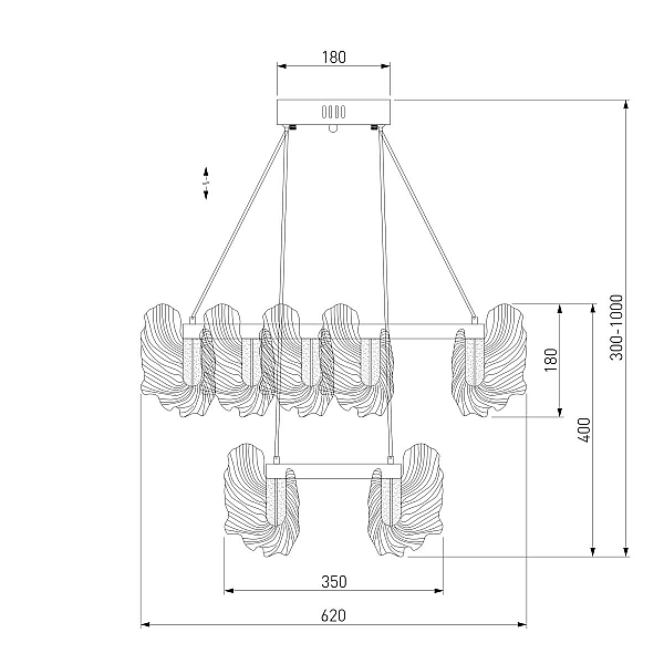 Подвесная люстра Bogates Farfalla 90374/2 a065732