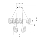 Подвесная люстра Bogates Farfalla 90374/2 a065732