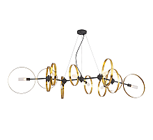 Подвесная люстра Crystal Lux ARMONICA SP8 BLACK/BRASS V2