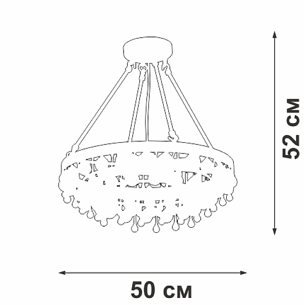 Подвесная люстра Vitaluce V5352-8/4S