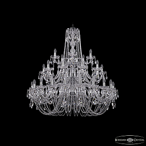 Подвесная люстра Bohemia Ivele Crystal 1402/20+10+5/400/3d Ni