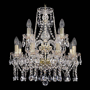 Подвесная люстра Bohemia Ivele Crystal 1413/8+4/165/2d G