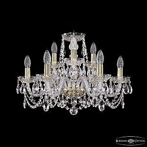 Подвесная люстра Bohemia Ivele Crystal 1402/6+3/195 G
