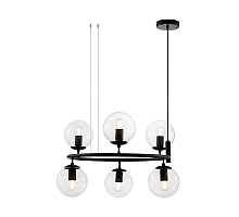 Подвесная люстра Lumina Deco Ceredo LDP 6034-6 RND BK