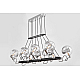 Подвесная люстра Lumina Deco LDP 9110-8-PR BK+CHR