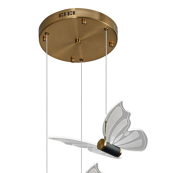 Подвесная светодиодная люстра Natali Kovaltseva Butterflies Led Lamps 81366 Gold