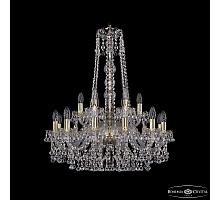 Подвесная люстра Bohemia Ivele Crystal 1409/12+6/240/h-77 G