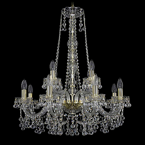 Подвесная люстра Bohemia Ivele Crystal 1409/8+4/240/h-77 G