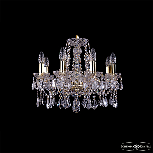 Подвесная люстра Bohemia Ivele Crystal 1413/8/165 G Leafs