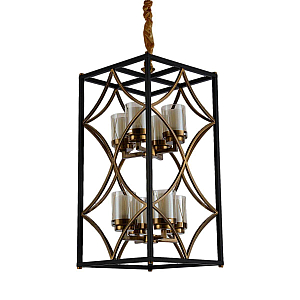 Подвесная люстра Lumina Deco Quadrato LDP 1223-8 BK+MD