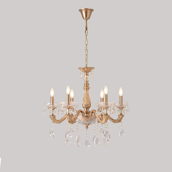 Подвесная люстра Crystal Lux ELIZABETH SP6 BRASS