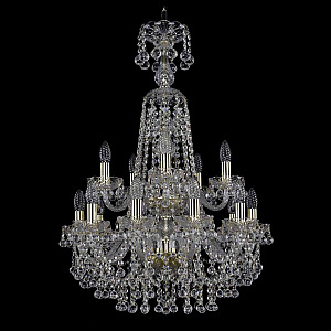 Подвесная люстра Bohemia Ivele Crystal 1409/10+5/195/XL-83/2d G