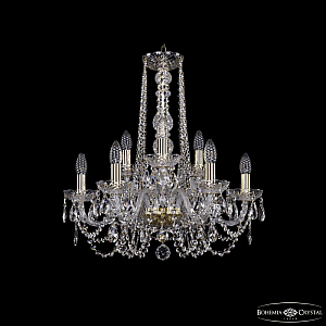 Подвесная люстра Bohemia Ivele Crystal 1402/6+3/195/h-58 G