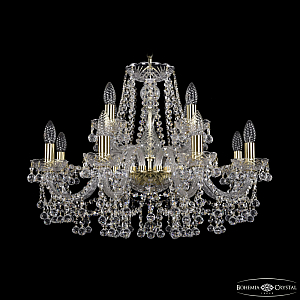 Подвесная люстра Bohemia Ivele Crystal 1409/8+4/240 G