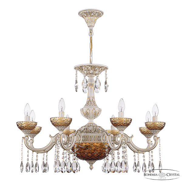 Подвесная люстра Bohemia Ivele Crystal AL78101P/8/250 A WMG P Amber/M-1F