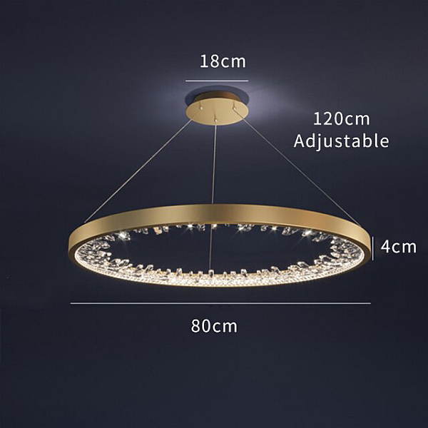 Подвесная люстра Delight Collection XD-80 gold