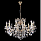 Подвесная люстра Crystal Lux Hollywood SP12 Gold