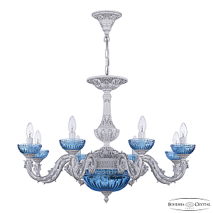 Подвесная люстра Bohemia Ivele Crystal AL79101P/8/250 WMN P Aquamarine/M-1G