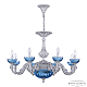 Подвесная люстра Bohemia Ivele Crystal AL79101P/8/250 WMN P Aquamarine/M-1G
