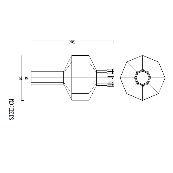 Подвесная люстра Imperium Loft Vibia Wireflow 84534-22