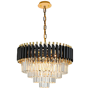 Подвесная люстра Natali Kovaltseva DARIAN 76017/10C GOLD BLACK