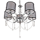 Подвесная люстра MyFar Dante MR1551-5P