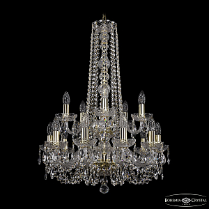 Подвесная люстра Bohemia Ivele Crystal 1402/10+5/195/h-80/2d G