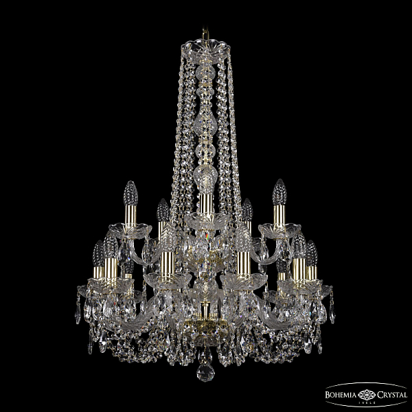 Подвесная люстра Bohemia Ivele 1402/10+5/195/h-80/2d G