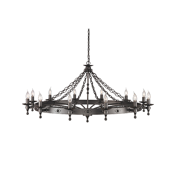 Подвесная люстра Elstead Lighting Warwick WR12-GRAPHITE