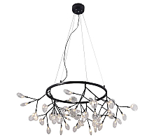 Подвесная светодиодная люстра Crystal Lux Evita SP45 D BLack/Transparent