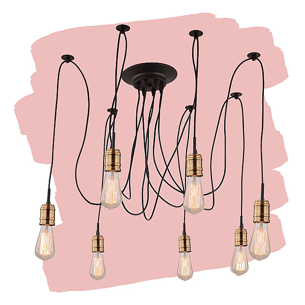 Подвесная люстра Arte Lamp Mazzetto A4290SP-7BK