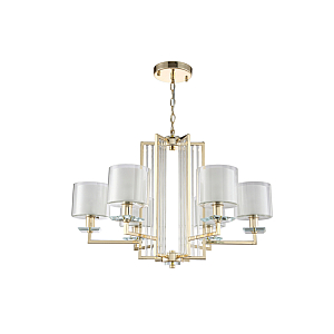 Подвесная люстра Crystal Lux Nicolas NICOLAS SP-PL6 GOLD/WHITE