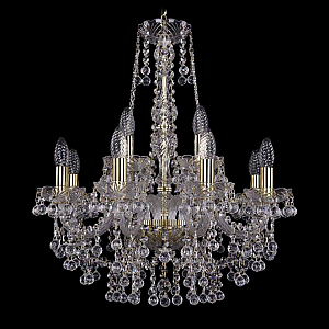 Подвесная люстра Bohemia Ivele Crystal 1409/8+4/195/h-62 G