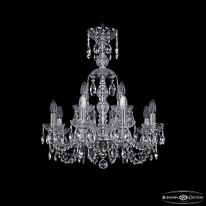 Подвесная люстра Bohemia Ivele Crystal 1402/8+4/195/XL-64 Ni