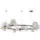 Подвесная люстра Lumina Deco LDP 7033-24 BK+GY
