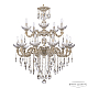 Подвесная люстра Bohemia Ivele Crystal AL79101/10+5/250/2D B WMG P Clear/M-1H
