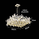 Подвесная люстра Delight Collection P7838-W60 chrome